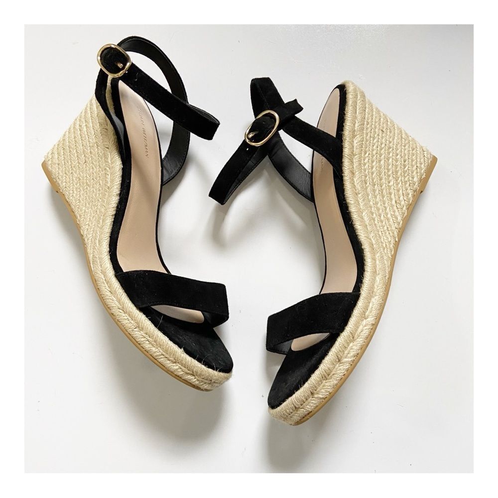 NEW Stuart Weitzman Teddi Espadrille Wedge Sandal size 11 - Picture 4 of 10